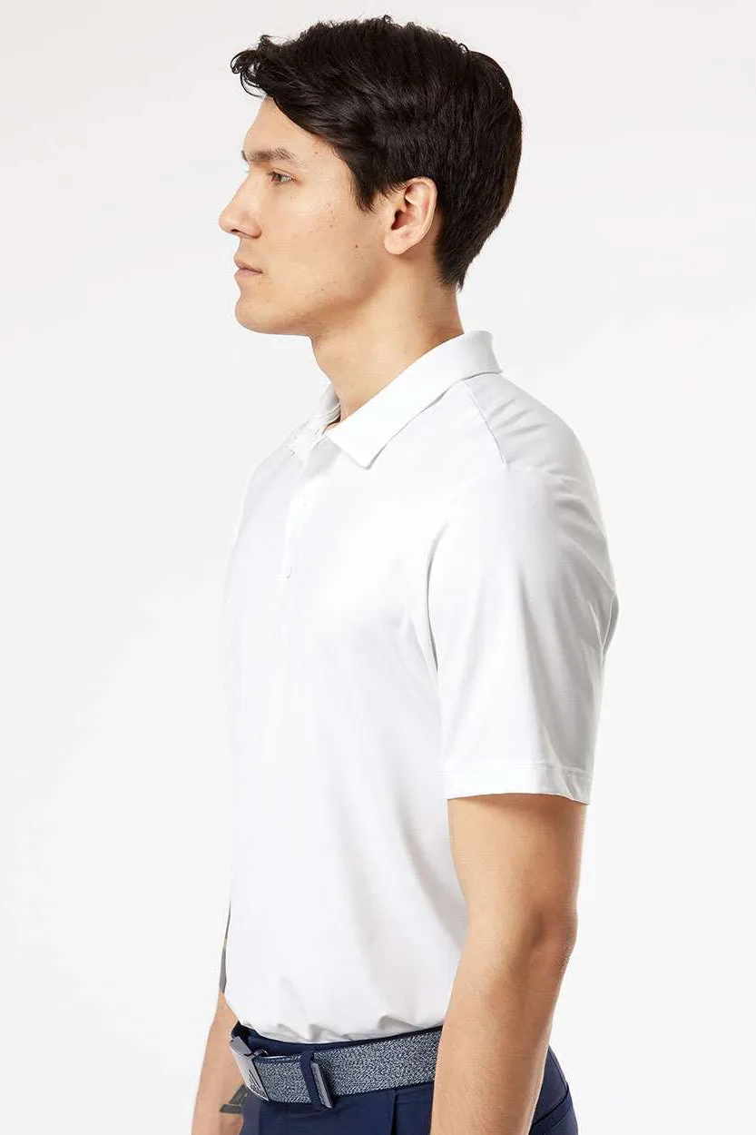 Adidas Mens Ultimate Moisture Wicking Short Sleeve Polo Shirt - White