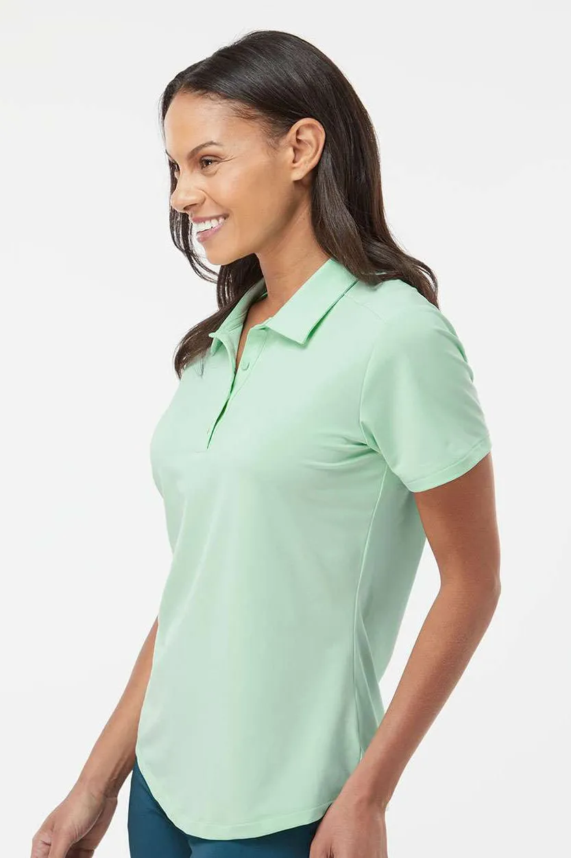 Adidas Womens Ultimate Moisture Wicking Short Sleeve Polo Shirt - Clear Mint