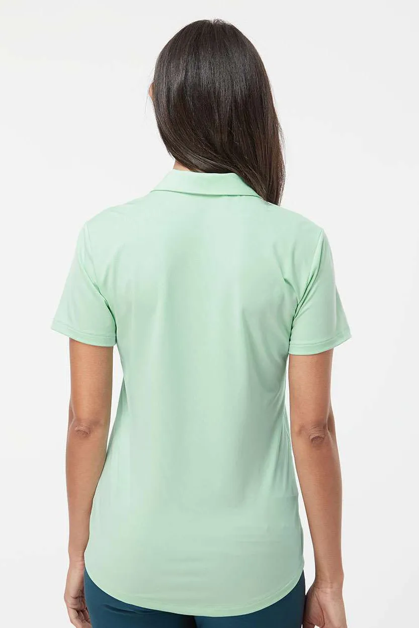 Adidas Womens Ultimate Moisture Wicking Short Sleeve Polo Shirt - Clear Mint