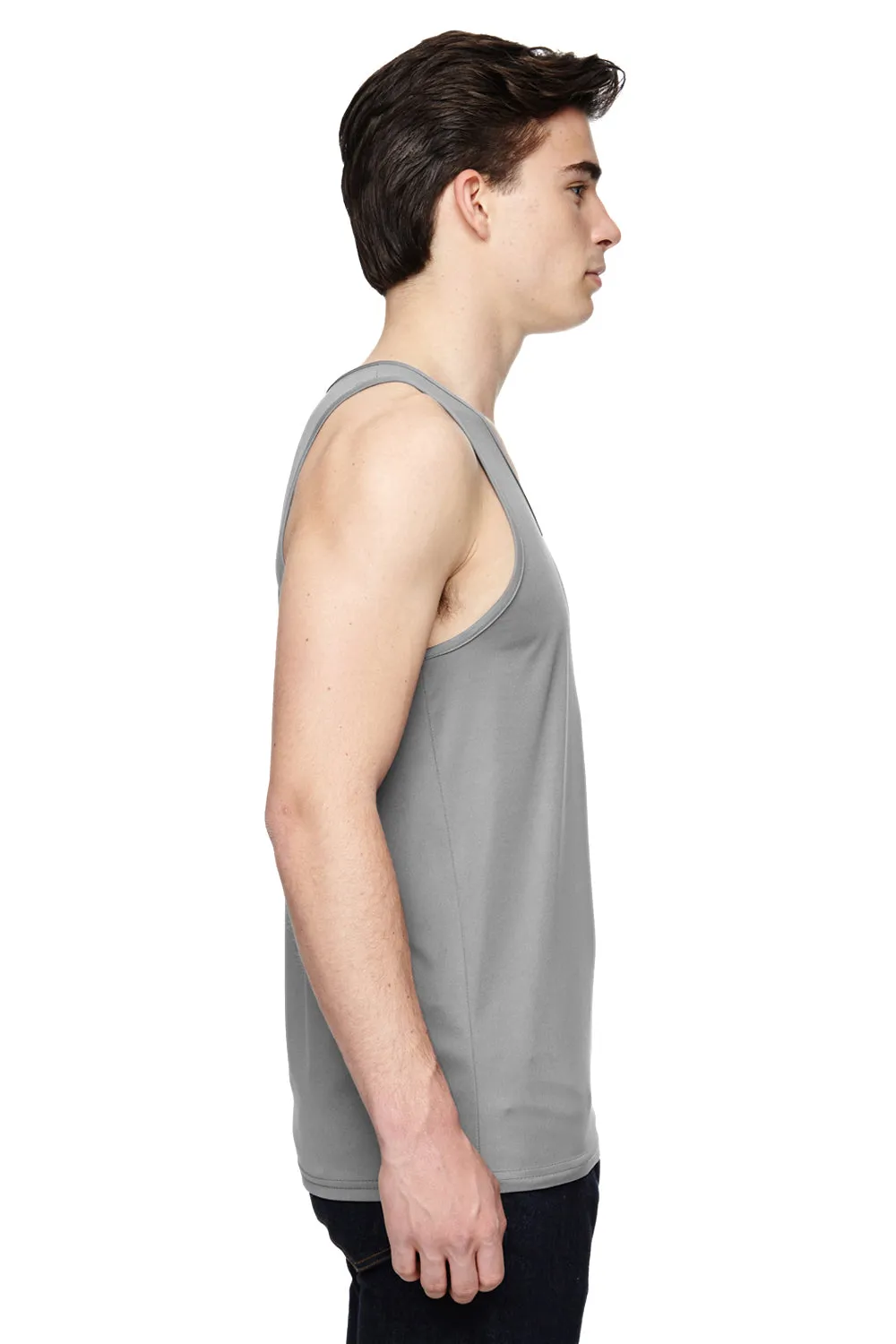 Augusta Sportswear Mens Training Moisture Wicking Tank Top - Silver Grey