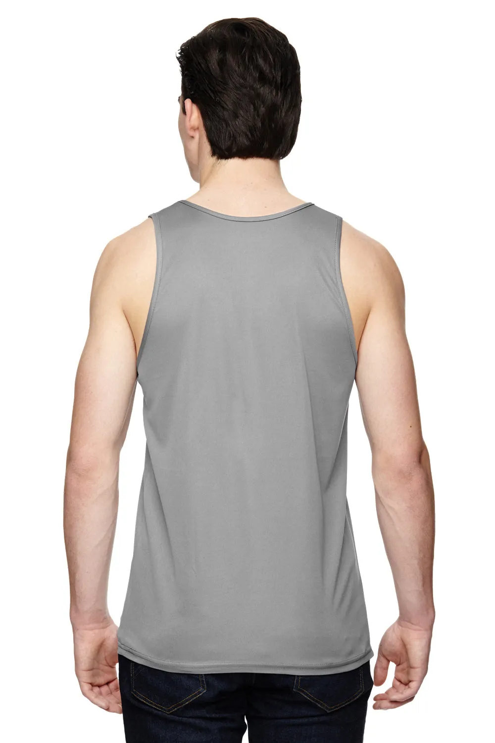 Augusta Sportswear Mens Training Moisture Wicking Tank Top - Silver Grey