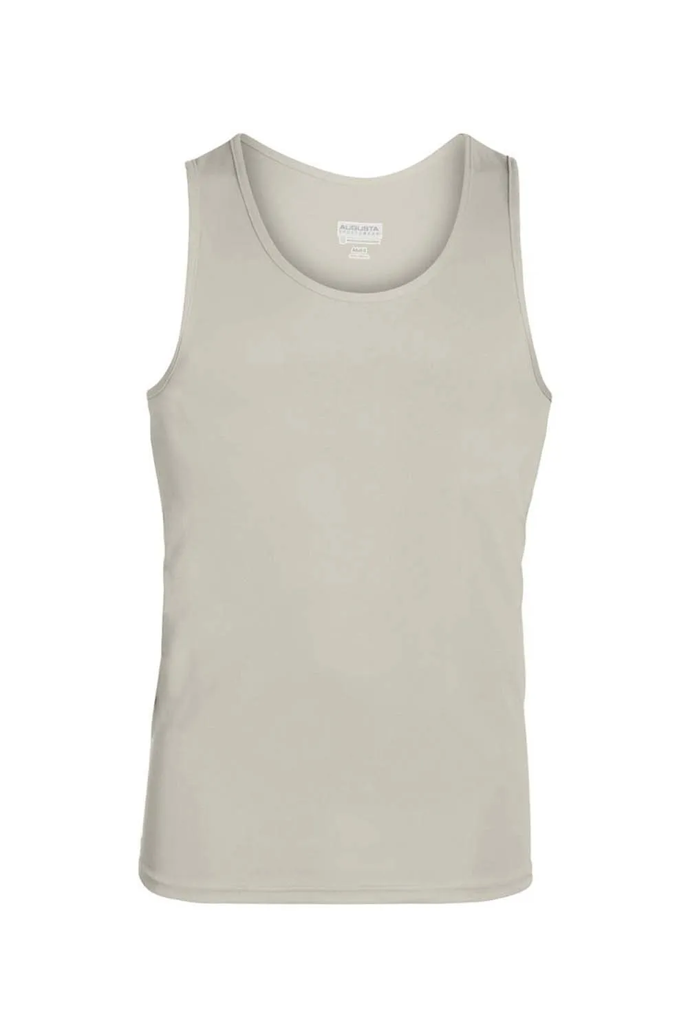 Augusta Sportswear Mens Training Moisture Wicking Tank Top - Silver Grey
