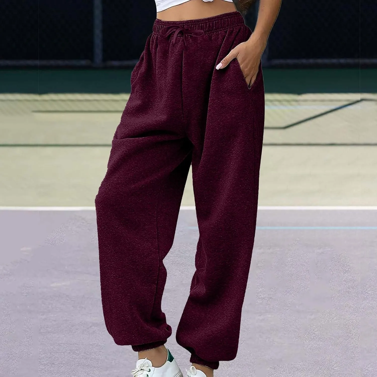 Baggy Sweatpants for Women 2024 Plus Size High Waisted Workout Athletic Joggers Trousers Casual Comfy Sweat Pants