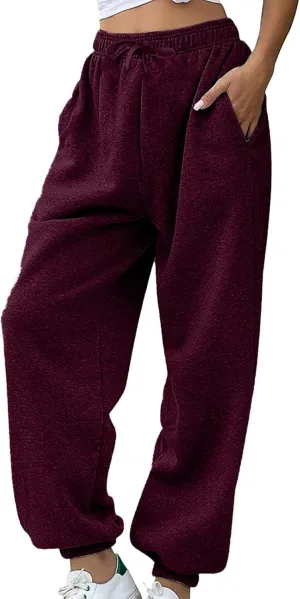 Baggy Sweatpants for Women 2024 Plus Size High Waisted Workout Athletic Joggers Trousers Casual Comfy Sweat Pants