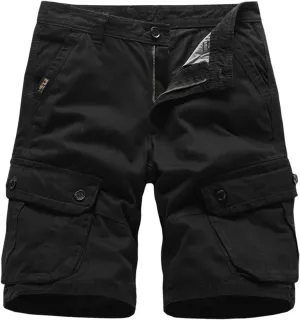 Basoteeuo Mens Cargo Shorts Casual Lightweight with Multi Pockets Summer Outdoor Work CargoShorts