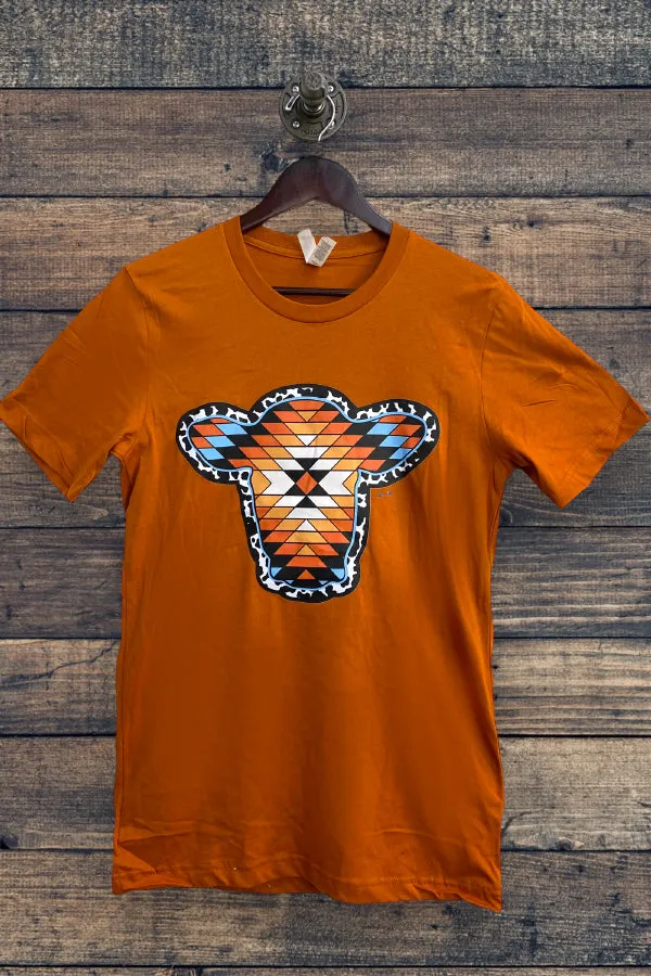 BC DTF AZTEC COW - AUTUMN