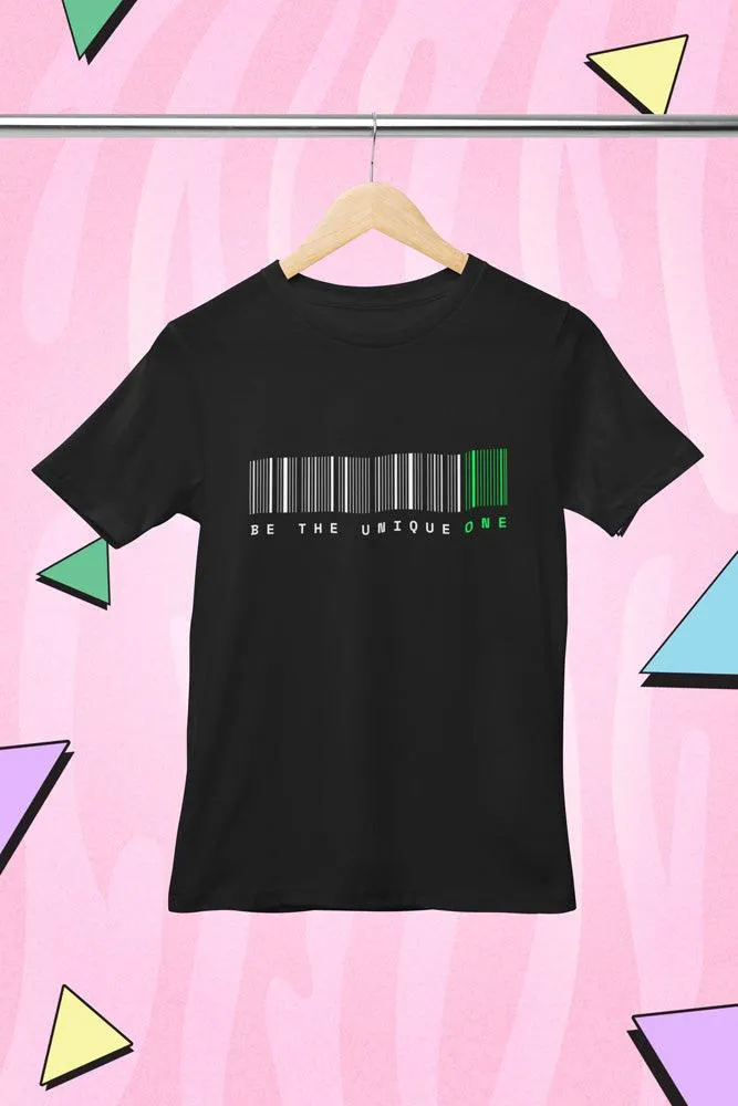 Be the Unique One - Unisex Oversized Cotton Graphic Printed T-Shirt