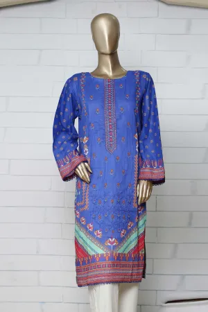 Bin Saeed Stitched Eid Embroidered Shirts Collection'2023-SMLSF-16-Blue
