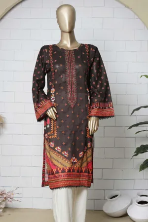 Bin Saeed Stitched Eid Embroidered Shirts Collection'2023-SMLSF-31-Brown