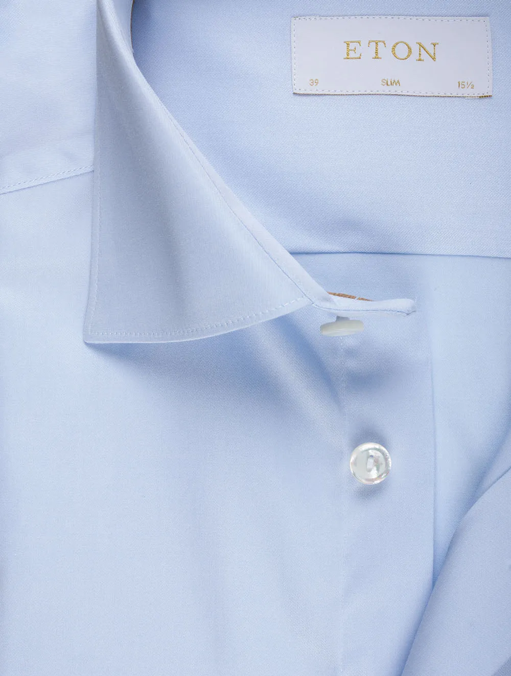 Blue Elevated Twill Slim Fit Shirt
