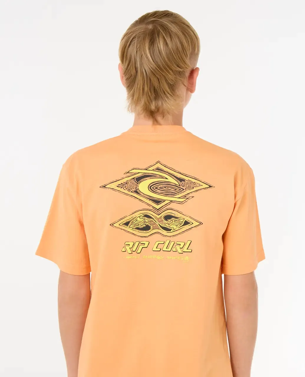 Boys Raw Energy Dolphin T-Shirt in Mandarin