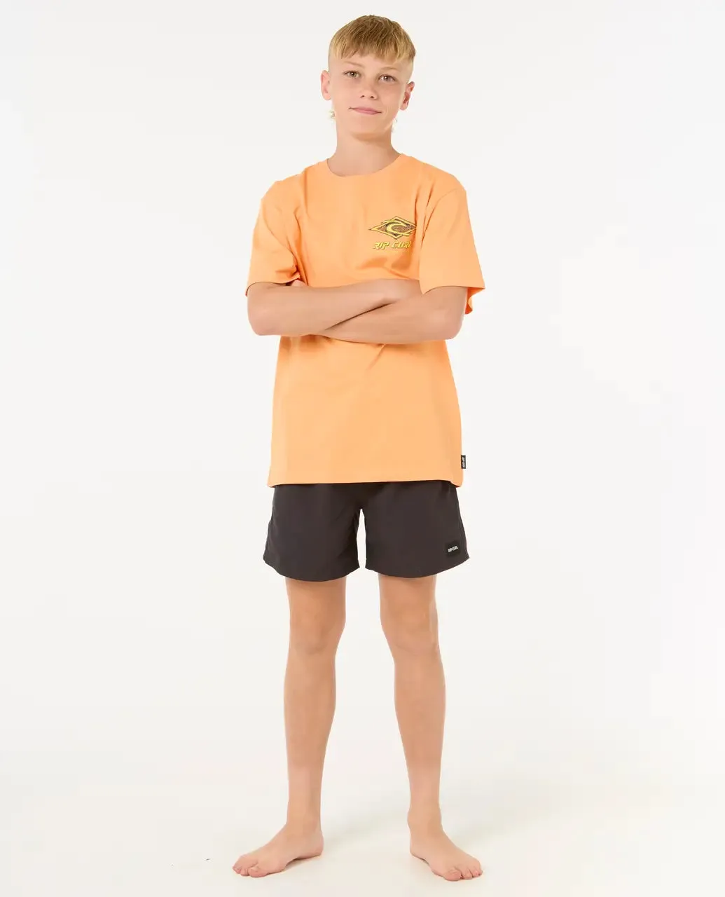 Boys Raw Energy Dolphin T-Shirt in Mandarin