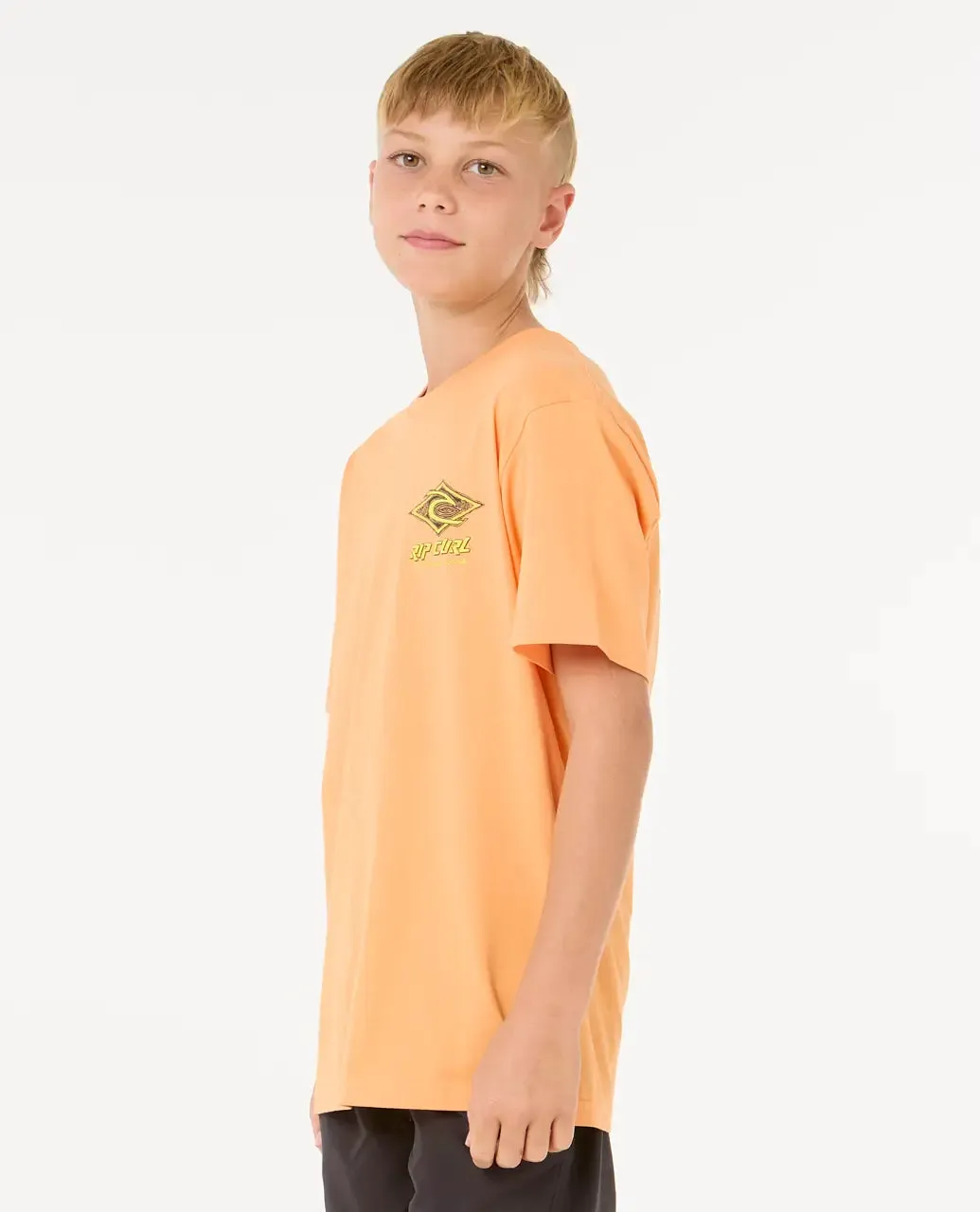 Boys Raw Energy Dolphin T-Shirt in Mandarin