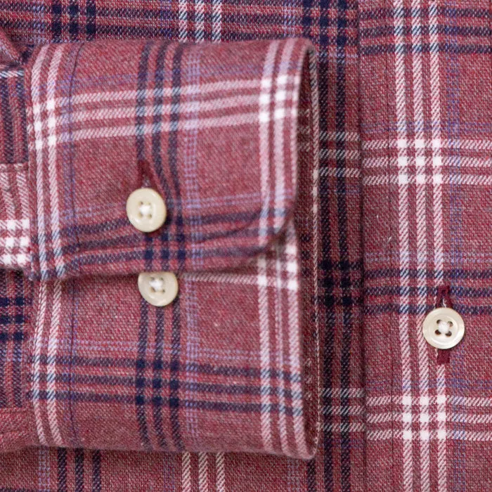Burgundy Checked Flannel