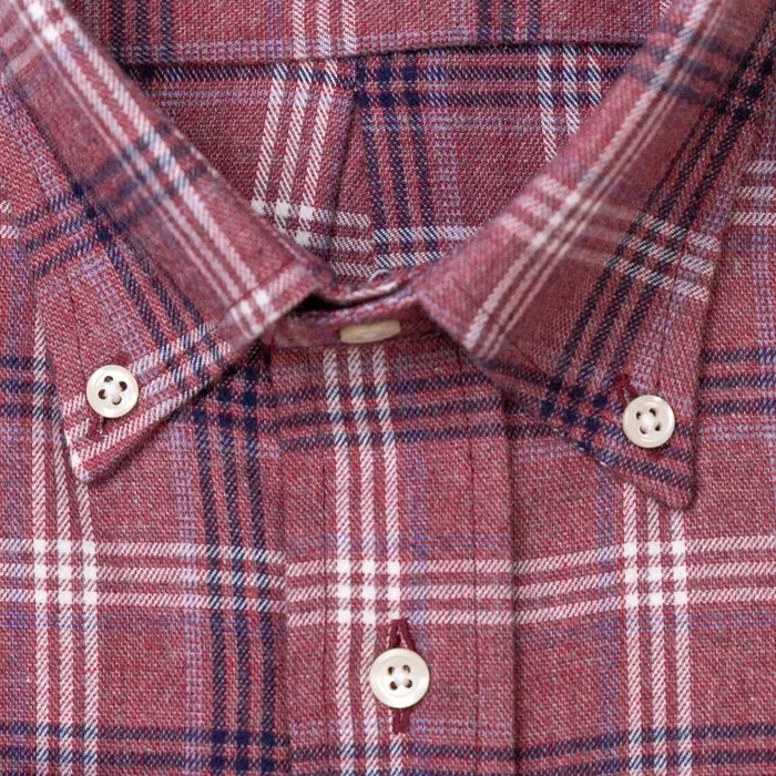 Burgundy Checked Flannel