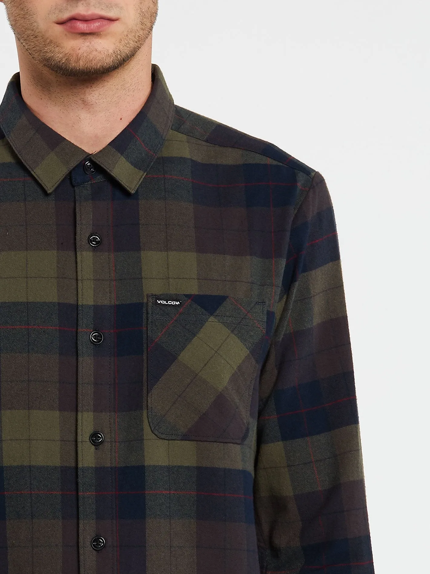 Caden Plaid Shirt - ARMY GREEN COMBO