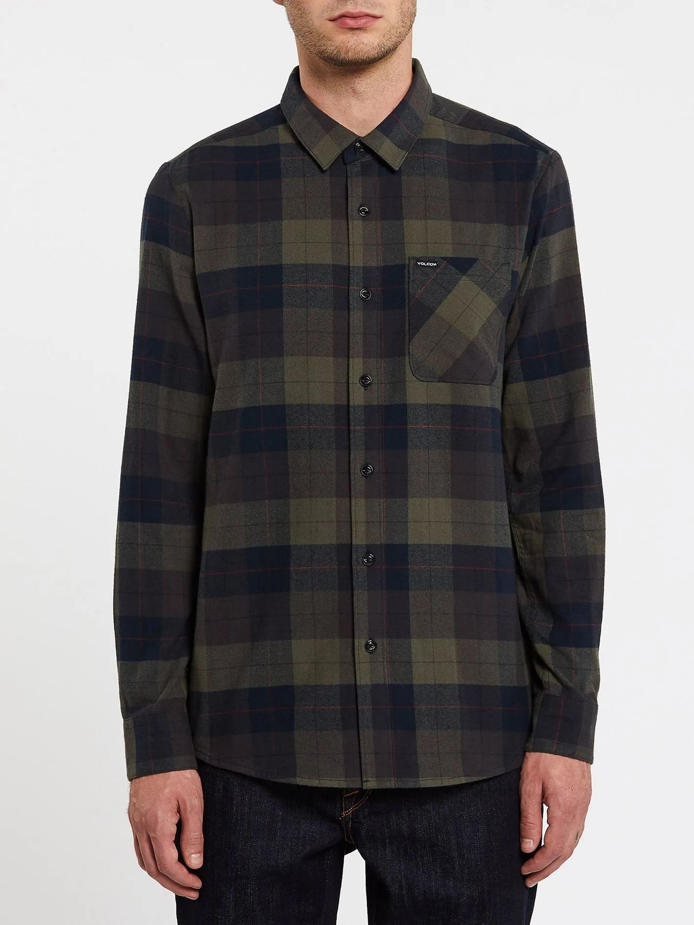 Caden Plaid Shirt - ARMY GREEN COMBO