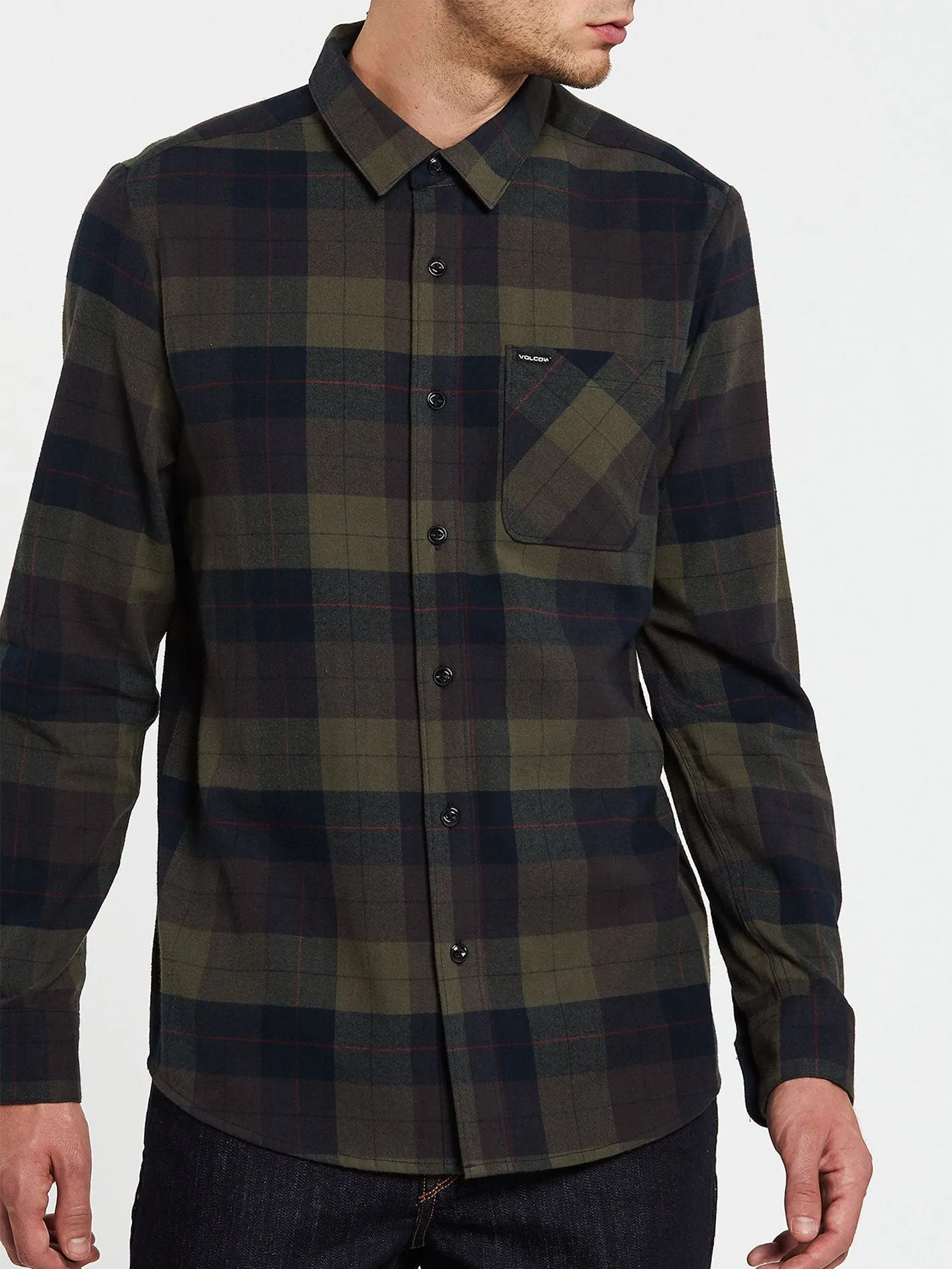 Caden Plaid Shirt - ARMY GREEN COMBO