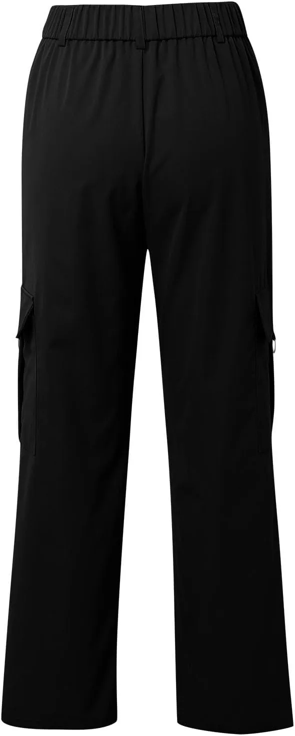 Cargo Pants for Women High Waisted Casual Pants Work Pants Baggy Stretchy Wide Leg Y2K Streetwear with Pockets