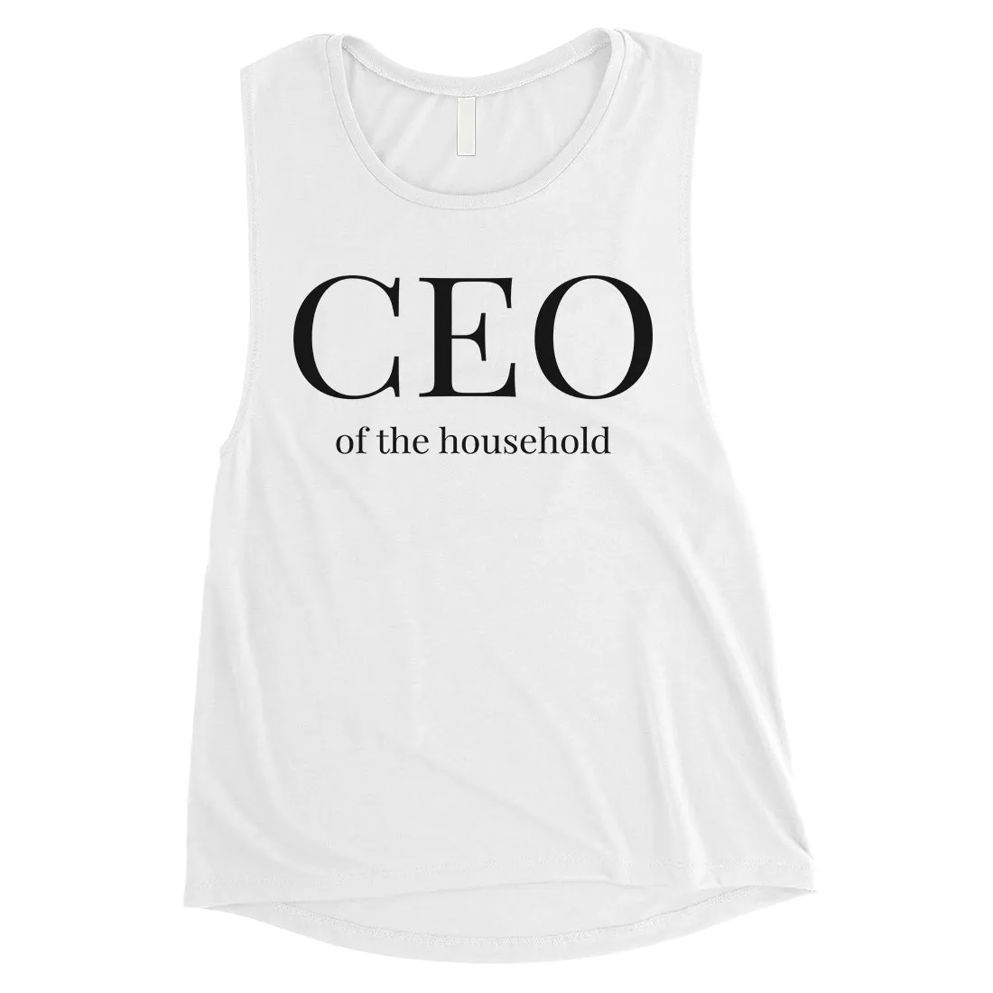 CEO Of The Household Womens Cute Muscle Tank Top Mother's Day Gift