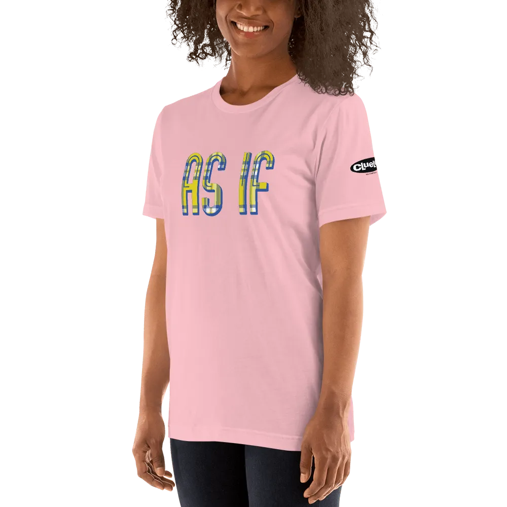 Clueless As If Plaid Adult Short Sleeve T-Shirt