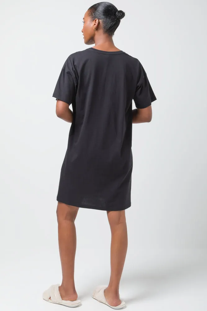 Coffee Sleepshirt Black