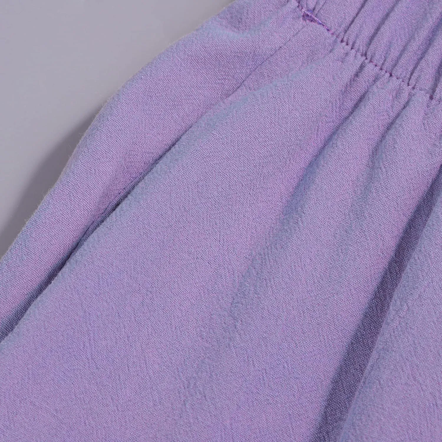 Cotton Linen Pants for Women Casual Capri Pant Plus Size Wide Leg Palazzo Summer Cropped Elastic Waist Trousers