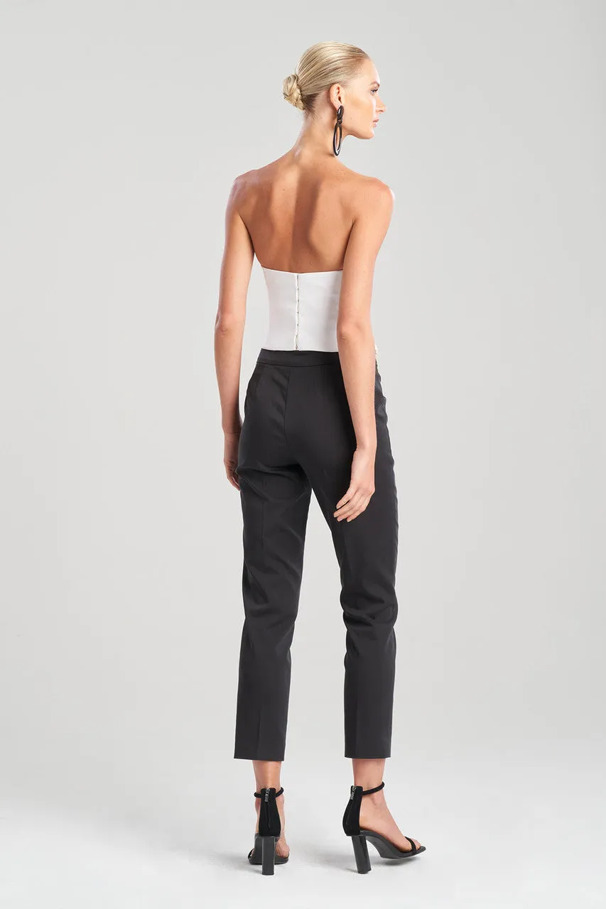Cotton Poplin Embroidered Bustier