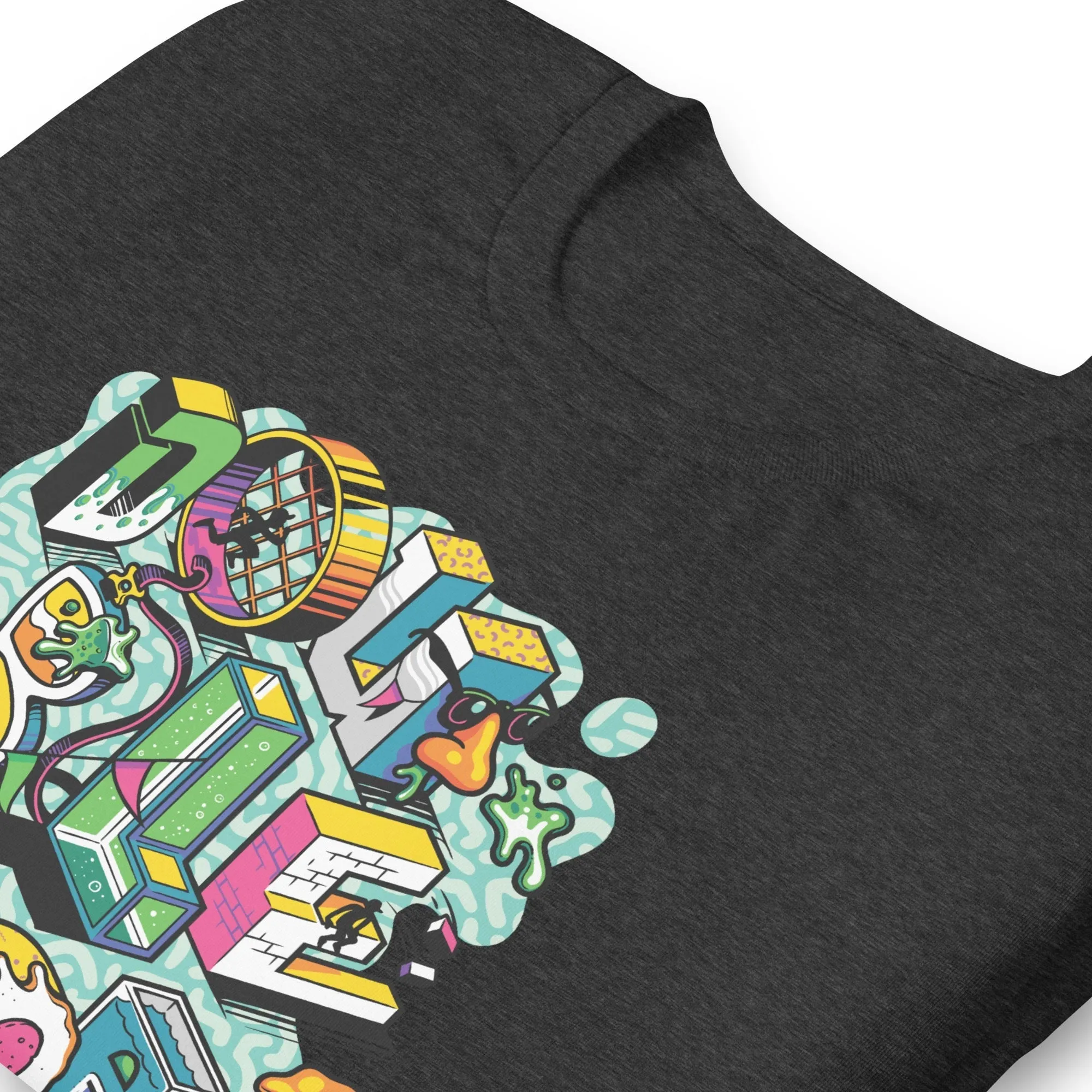 Double Dare Blocks Adult Short Sleeve T-Shirt