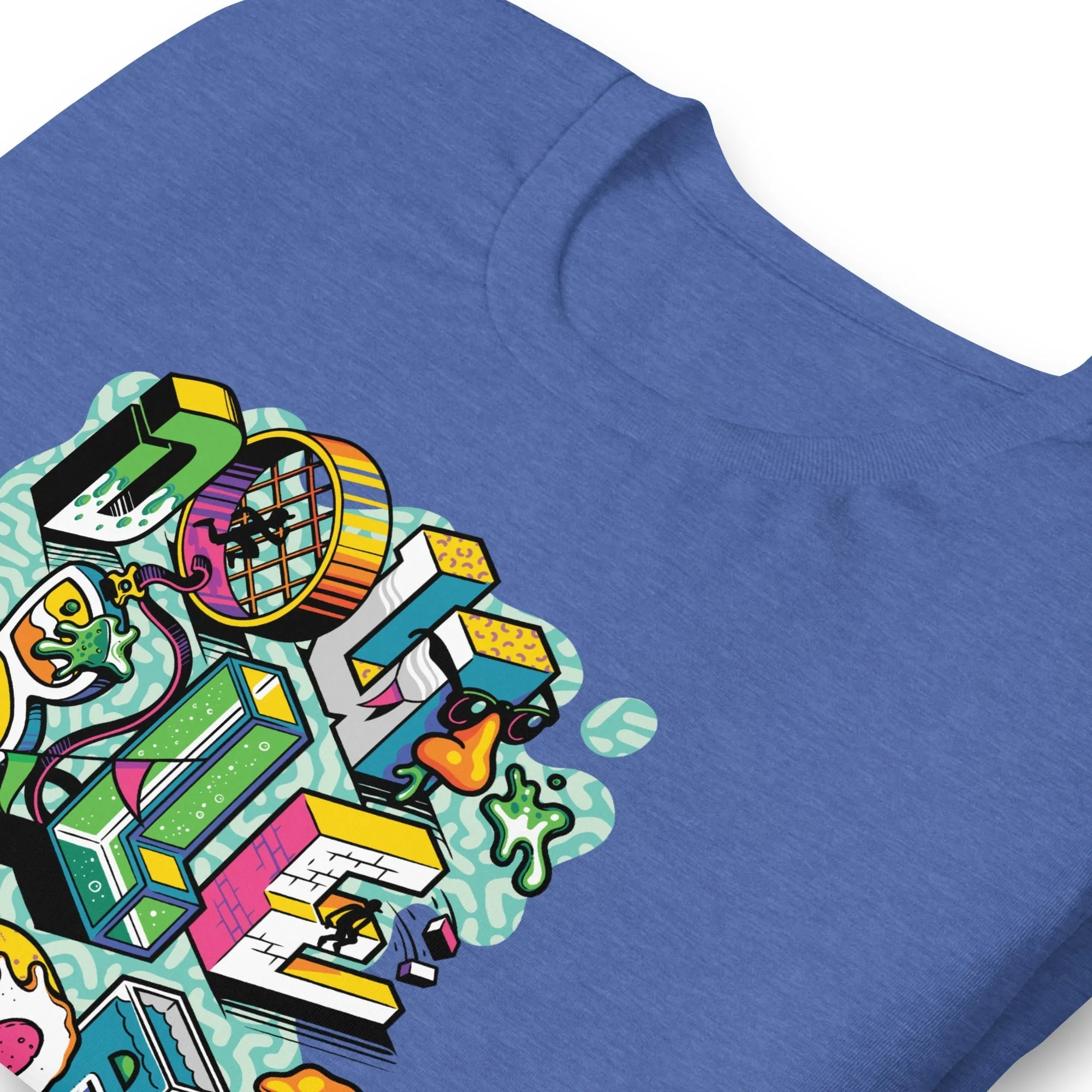 Double Dare Blocks Adult Short Sleeve T-Shirt