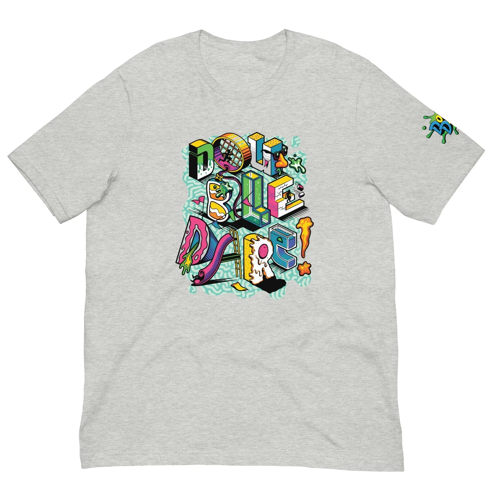 Double Dare Blocks Adult Short Sleeve T-Shirt
