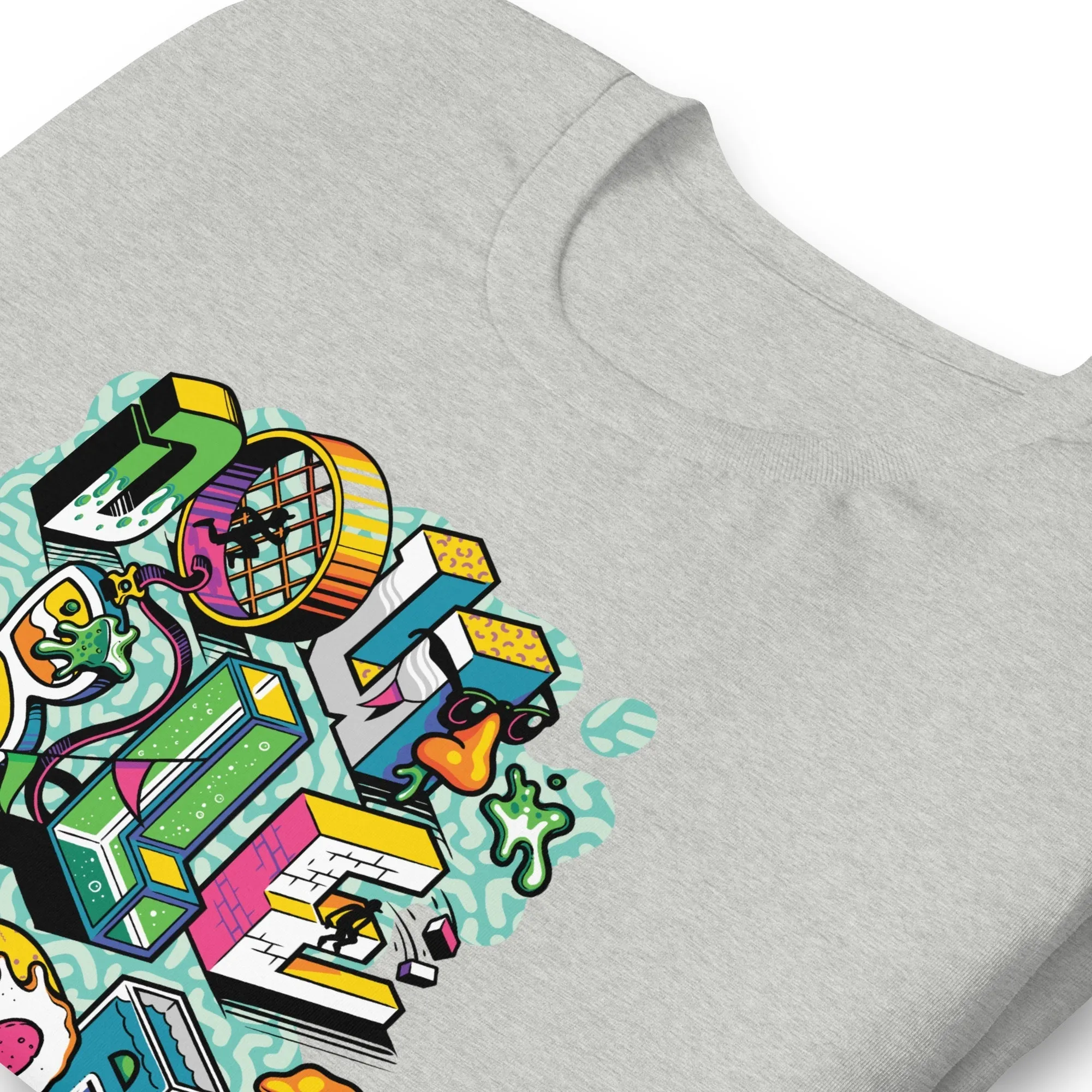 Double Dare Blocks Adult Short Sleeve T-Shirt