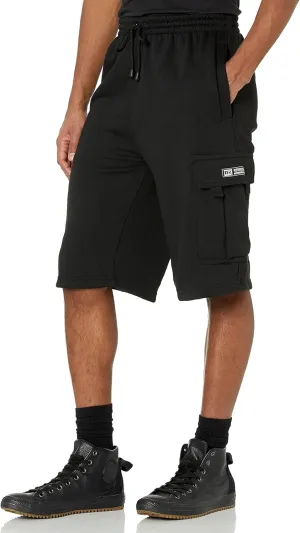 DREAM USA Men's Fleece Cargo Shorts Heavyweight M-5XL
