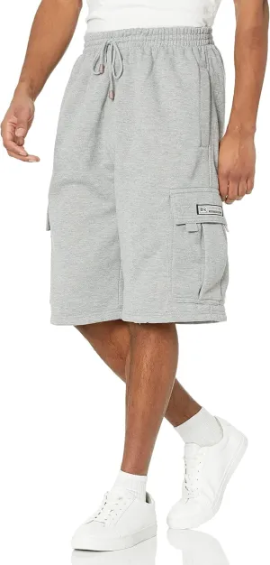 DREAM USA Men's Fleece Cargo Shorts Heavyweight M-5XL