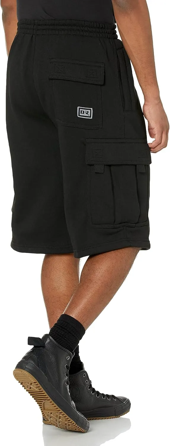 DREAM USA Men's Fleece Cargo Shorts Heavyweight M-5XL