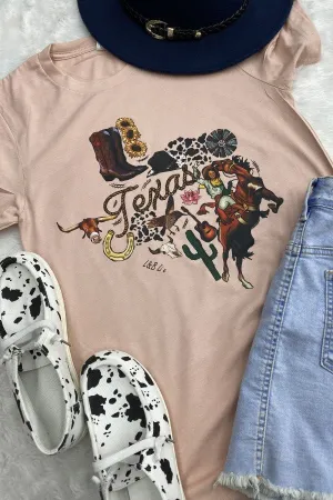DTF BC TEXAS RODEO -  PEACH
