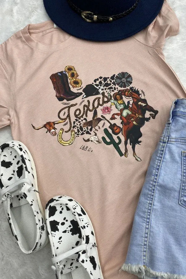 DTF BC TEXAS RODEO -  PEACH