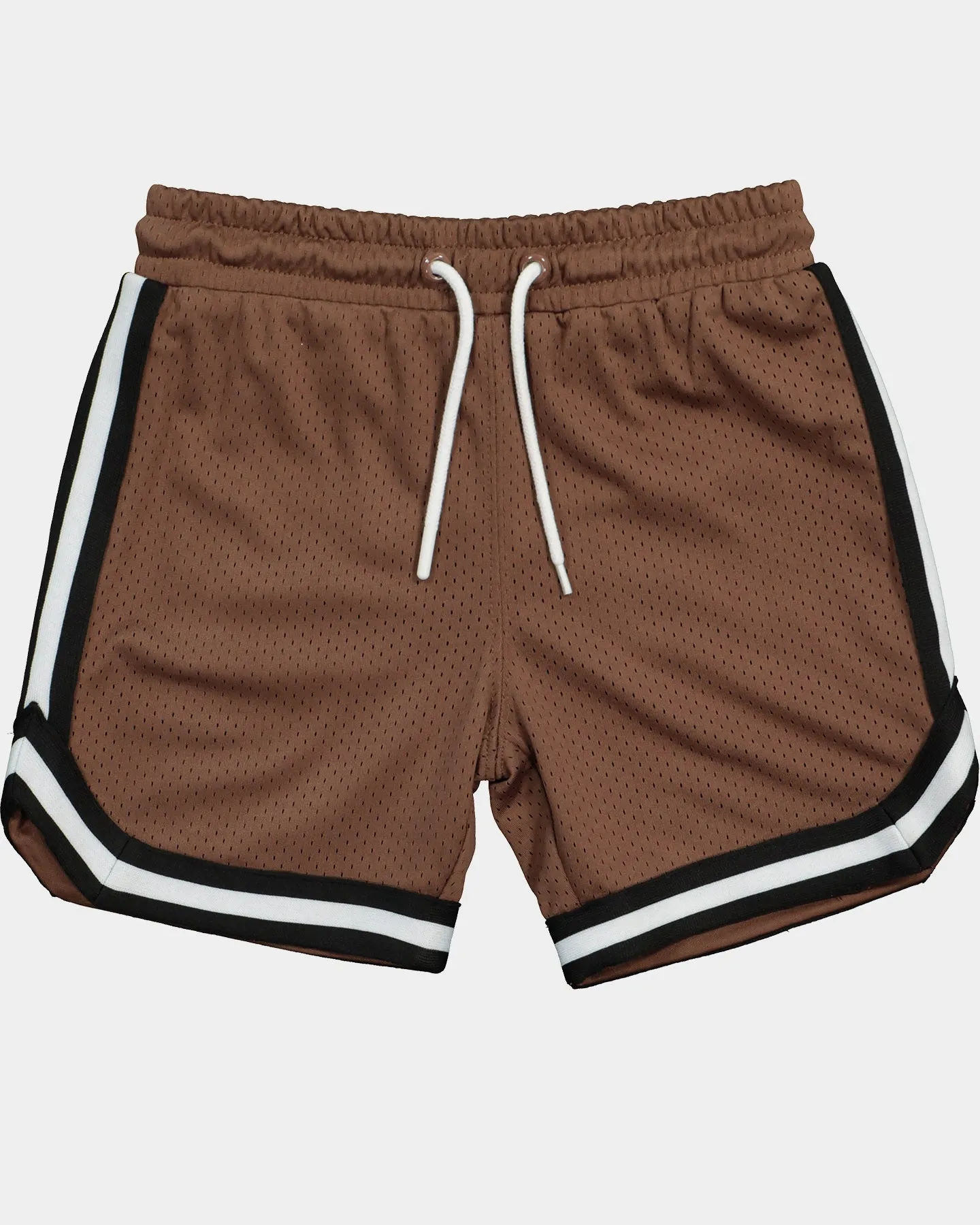 EN ES Kid's Mini Basketball Shorts Brown