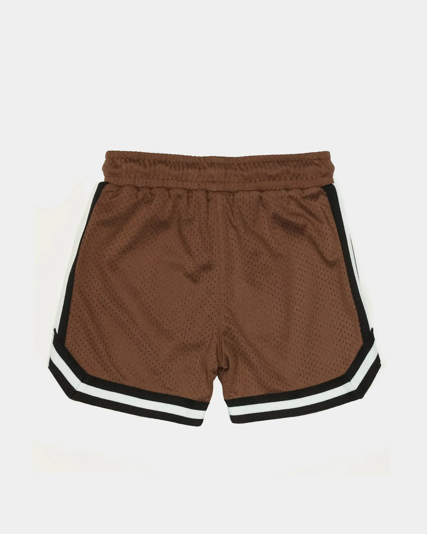 EN ES Kid's Mini Basketball Shorts Brown