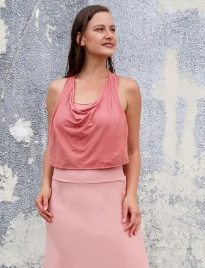 Float Neck Racerback Built in Bra Simplicity Bralette