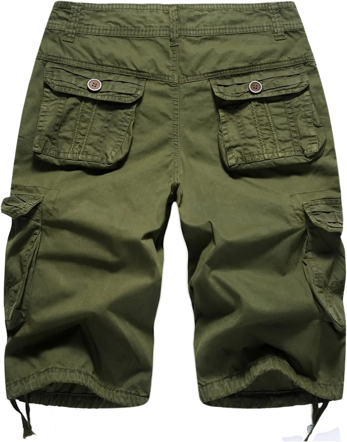 FOURSTEEDS Women's Casual Fitted Multi-Pockets Camouflage Twill Bermuda Cargo Shorts