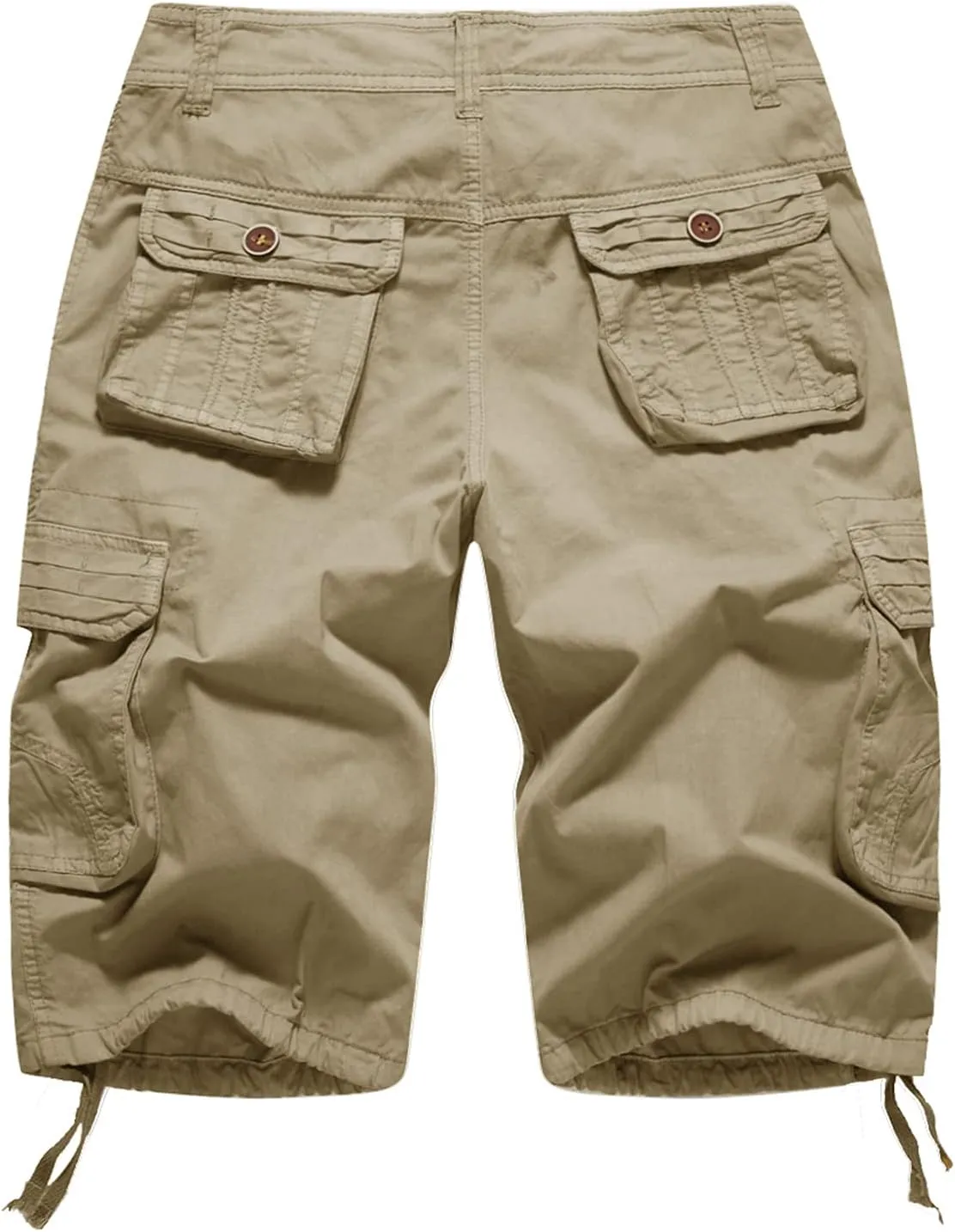 FOURSTEEDS Women's Casual Fitted Multi-Pockets Camouflage Twill Bermuda Cargo Shorts