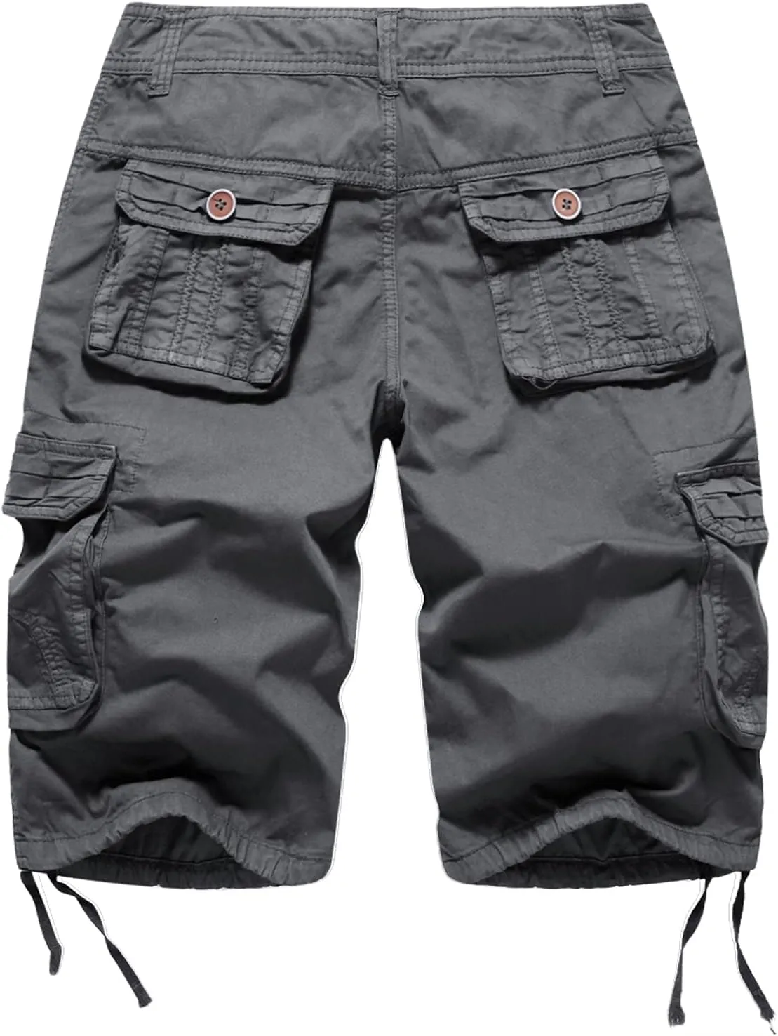 FOURSTEEDS Women's Casual Fitted Multi-Pockets Camouflage Twill Bermuda Cargo Shorts