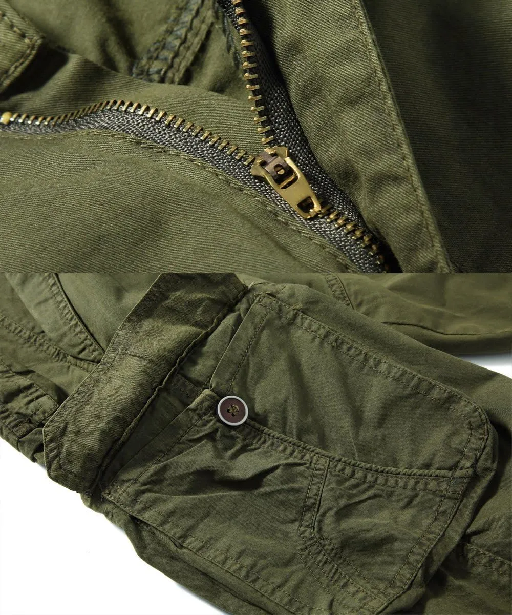 FOURSTEEDS Women's Casual Fitted Multi-Pockets Camouflage Twill Bermuda Cargo Shorts