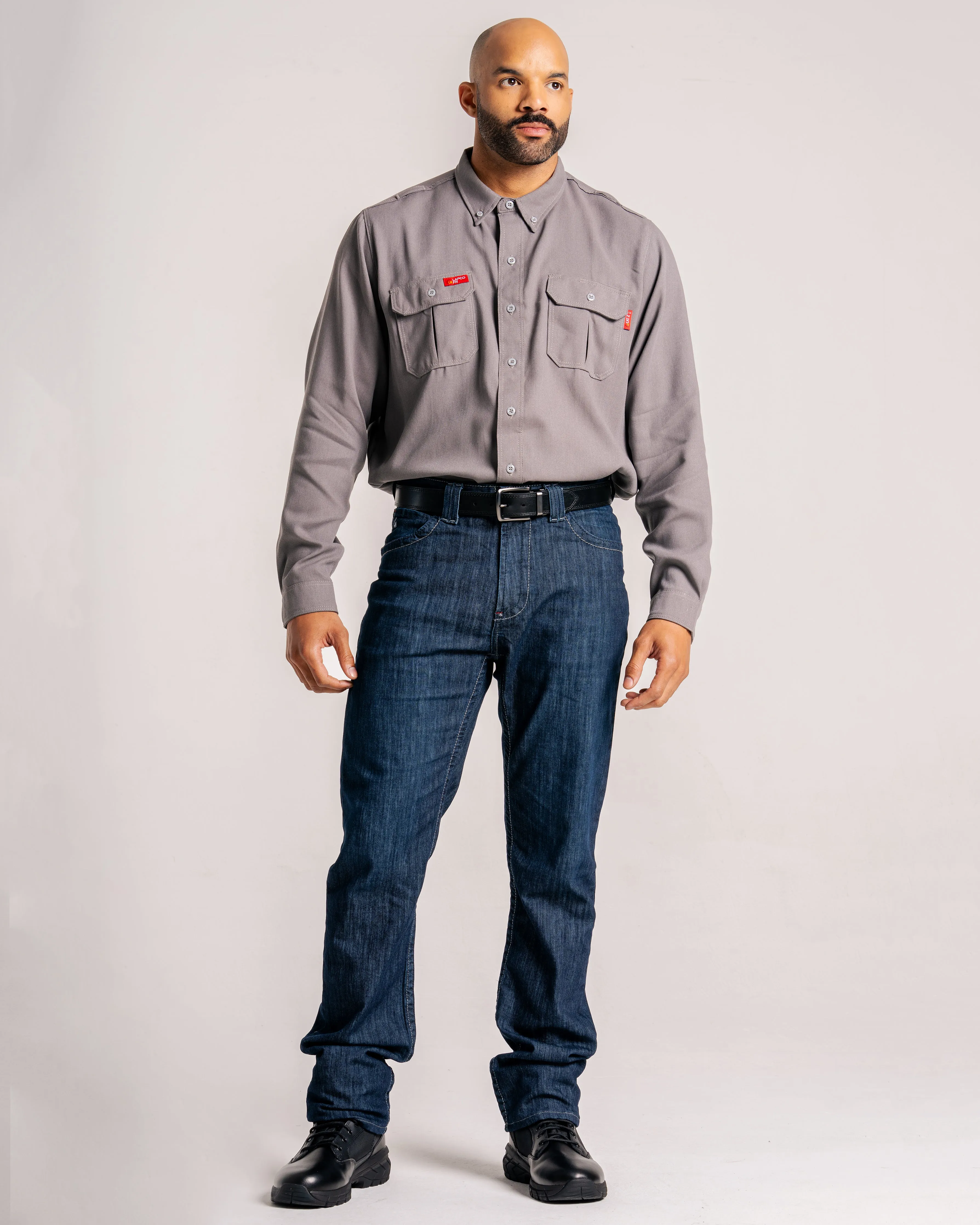FR Modern Uniform Shirt | 5oz. Tecasafe® One Inherent | Gray