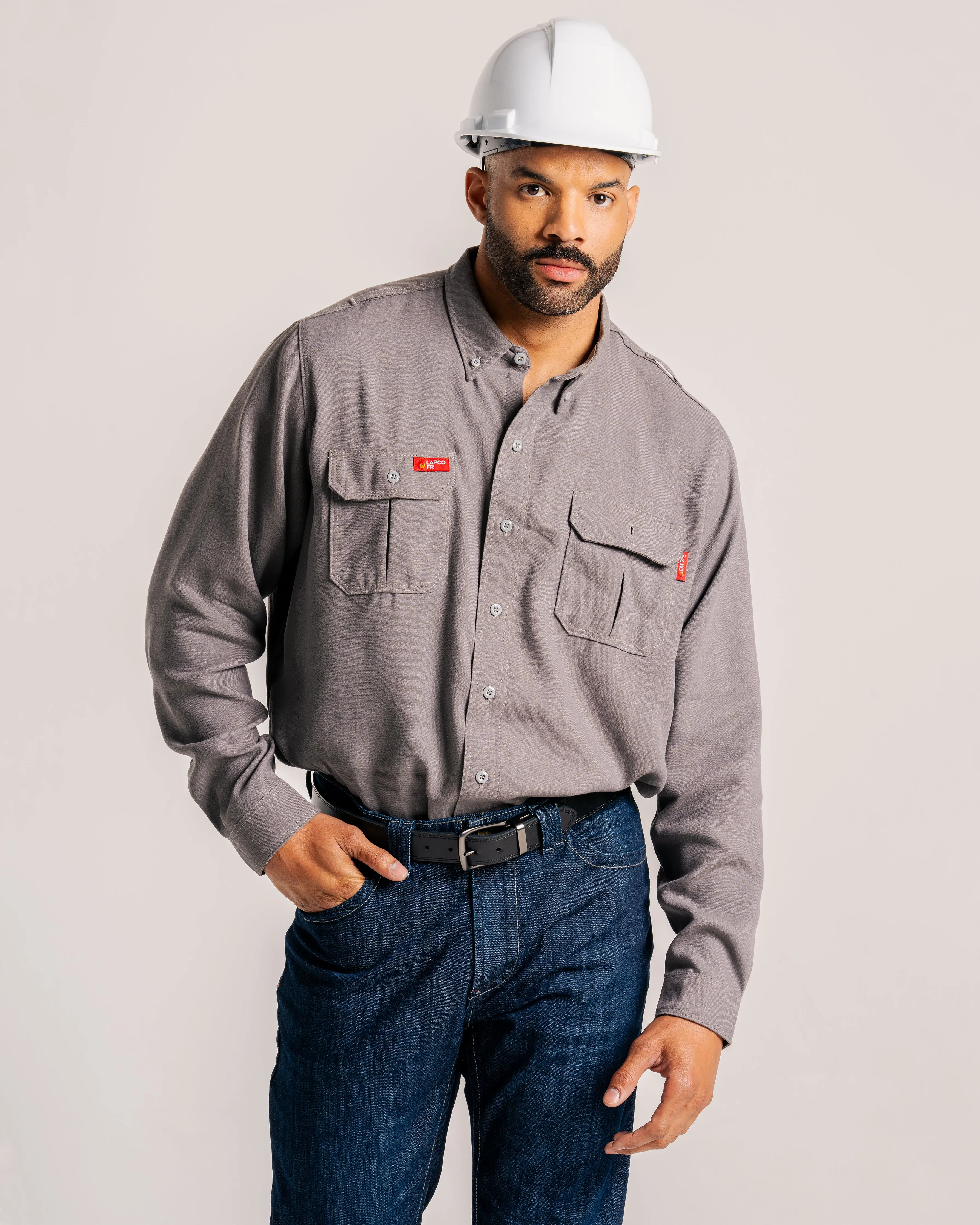 FR Modern Uniform Shirt | 5oz. Tecasafe® One Inherent | Gray