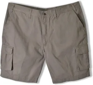 Full Blue Big Men's Cargo Shorts with Expandable Waist