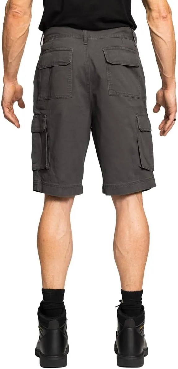 Full Blue Big Men's Cargo Shorts with Expandable Waist