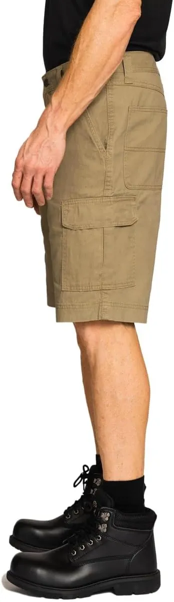 Full Blue Big Men's Cargo Shorts with Expandable Waist