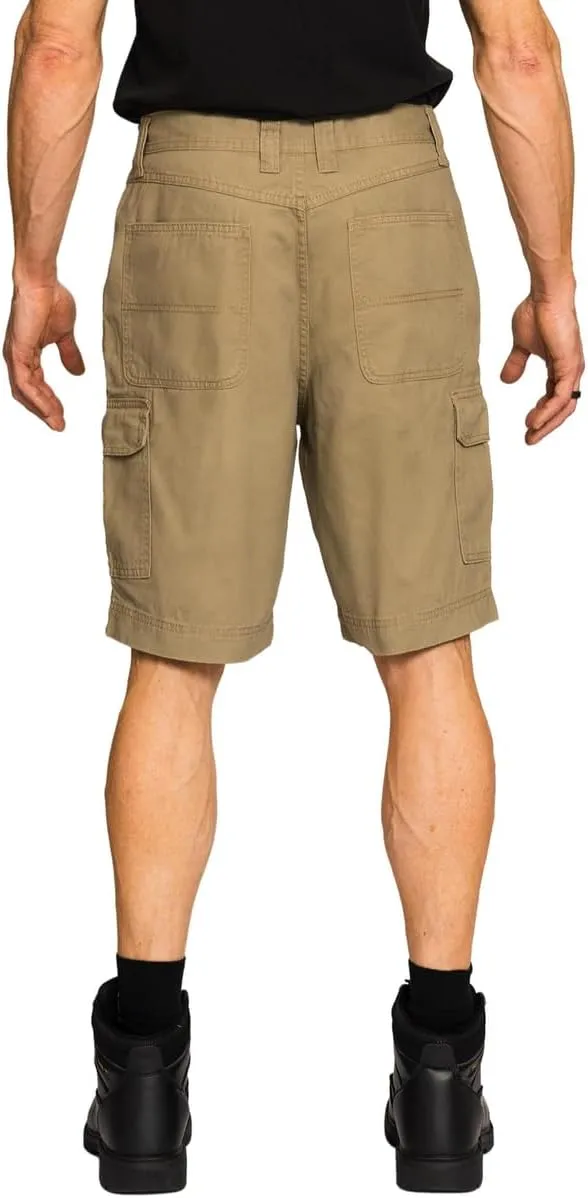 Full Blue Big Men's Cargo Shorts with Expandable Waist